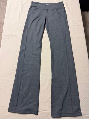 Soybu Heathered Slate Gray Flare Knit Pants